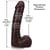 Фаллоимитатор Doc Johnson The Realistic Cock ULTRASKYN - 9 Inch with Balls Chocolate