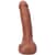 Кончающий фаллоимитатор Doc Johnson The Realistic Cock ULTRASKYN - Squirting 9,5 Inch Caramel