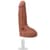 Кончающий фаллоимитатор Doc Johnson The Realistic Cock ULTRASKYN - Squirting 9,5 Inch Caramel