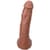 Кончающий фаллоимитатор Doc Johnson The Realistic Cock ULTRASKYN - Squirting 9,5 Inch Caramel