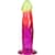 Дилдо Doc Johnson Crystal Jellies - 7.5 Inch Classic Dong - Rainbow