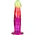 Дилдо Doc Johnson Crystal Jellies - 7.5 Inch Classic Dong - Rainbow