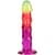 Дилдо Doc Johnson Crystal Jellies - 7.5 Inch Classic Dong - Rainbow