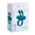 Эрекционное виброкольцо S Pleasures Premium Rabbit Ring бирюзовое, со съемной вибропулей и ушками