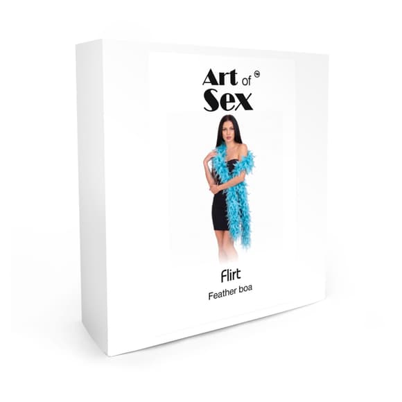 Боа из перьев Art of Sex, длина 2 метра, цвет голубой