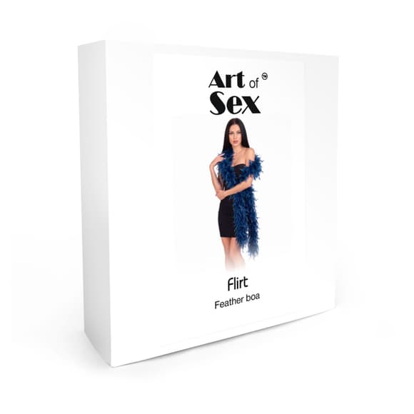 Боа из перьев Art of Sex, длина 2 метра, цвет синий