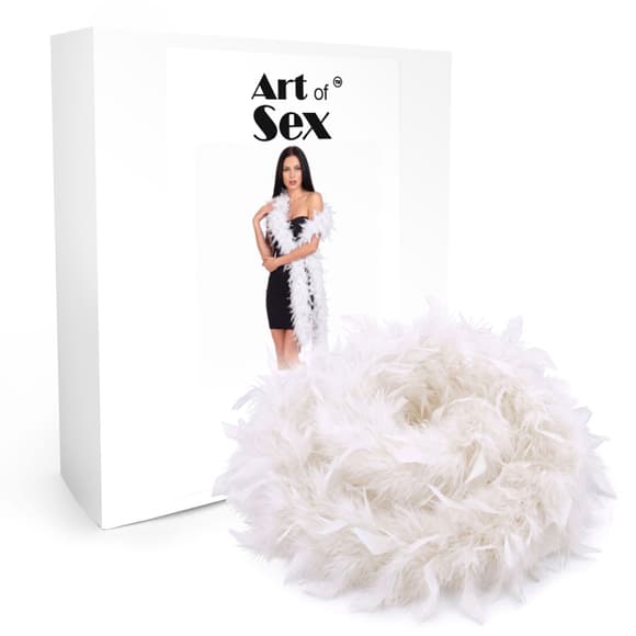 Боа из перьев Art of Sex, длина 2 метра, цвет белый