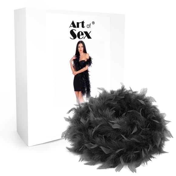 Боа из перьев Art of Sex, длина 2 метра, цвет черный