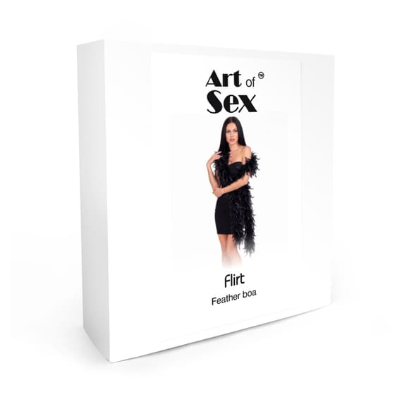 Боа из перьев Art of Sex, длина 2 метра, цвет черный