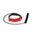 Ошейник с поводком Liebe Seele Flower Rhythm - Black and Red Leather Flowers collar with Leash