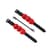Наручники Liebe Seele Flower Rhythm - Black and Red Leather Flowers Hand Cuffs