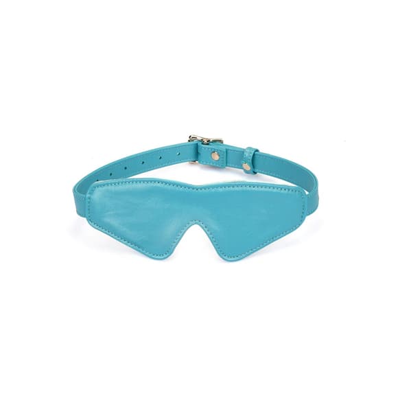 Маска на очі  Liebe Seele Blue Lamb Leather Blindfold with Velvet Lining