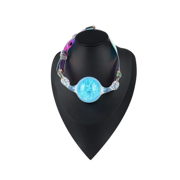 Кляп Liebe Seele Crystal Ball Gag - Blue (Large Ball)