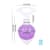Анальна пробка Liebe Seele Heart-shaped Crystal Anal Plug - Purple Small