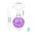 Анальна пробка Liebe Seele Heart-shaped Crystal Anal Plug - Purple Medium