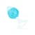 Анальна пробка Liebe Seele Heart-shaped Crystal Anal Plug - Blue Medium