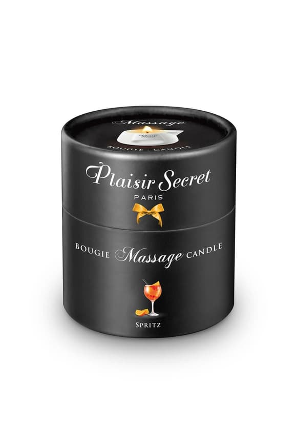Масажна свічка Plaisirs Secrets Spritz (80 мл) подарункове паковання, керамічний посуд