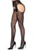 Колготки Leg Avenue Bloom Net Suspender Tights One Size Black