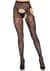Колготки Leg Avenue Bloom Net Suspender Tights One Size Black
