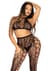 Комплект Leg Avenue Crop Top & Crotchless Tights One Size Black