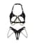 Комплект Obsessive Anyya Black 2-pcs crotchless set S/M/L