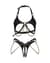 Комплект Obsessive Anyya Black 2-pcs crotchless set S/M/L