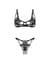 Комплект Obsessive Luise Sublim Black 2-pcs crotchless set 2XL/3XL