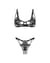 Комплект Obsessive Luise Sublim Black 2-pcs crotchless set 2XL/3XL