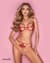 Комплект Obsessive Luise Sublim Red 2-pcs crotchless set L/XL