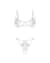 Комплект Obsessive Luise Sublim White 2-pcs crotchless set L/XL