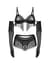 Комплект Obsessive Rossay Black 4-pcs crotchless set 2XL/3XL