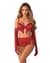 Комплект Obsessive Rossay Red 4-pcs crotchless set L/XL