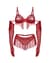 Комплект Obsessive Rossay Red 4-pcs crotchless set L/XL