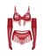 Комплект Obsessive Rossay Red 4-pcs crotchless set L/XL