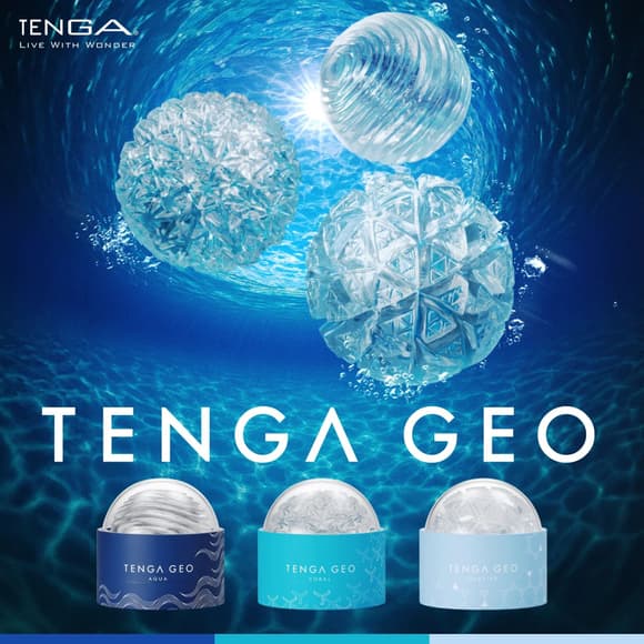 Мастурбатор Tenga Geo Coral Clear, новий матеріал, об’ємні зірки