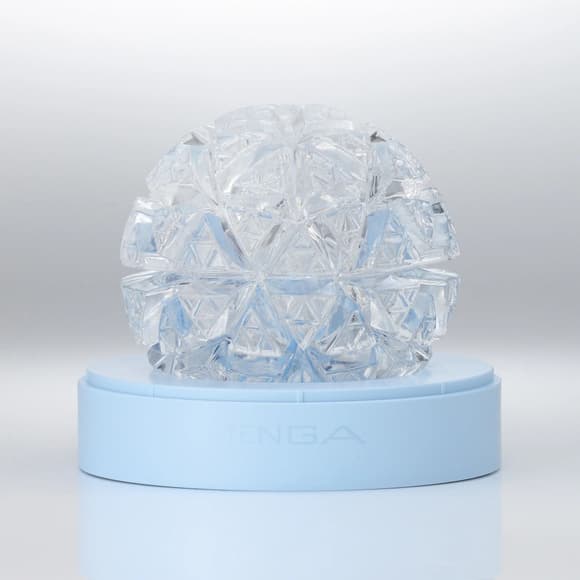 Мастурбатор Tenga Geo Glacier Clear, новий матеріал, інтенсивні блоки