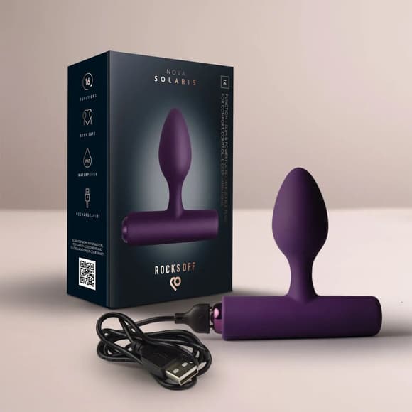 Анальная вибропробка Rocks Off NOVA Solaris Purple